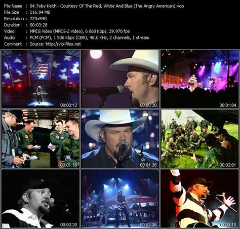 Download Toby Keith Country Music Videos: Toby Keith - HQ Video(VOB) - "Courtesy Of The Red ...