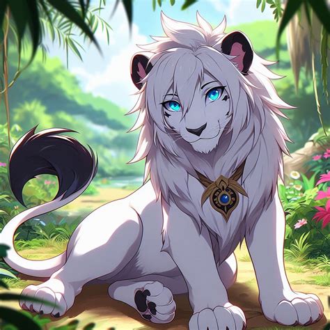 Anime White Lion #2 by JordanKimba1997 on DeviantArt