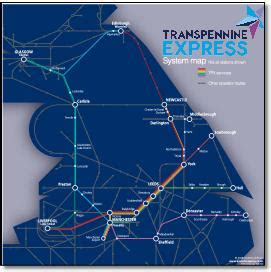 Transpennine Express Route Map – Verjaardag Vrouw 2020