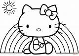 Hello Kitty Rainbow coloring Page  Free Printable Coloring Pages sketch template