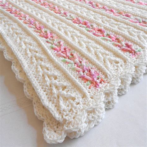 Afghan with Arrow Stitch Crochet Pattern - Styles Idea