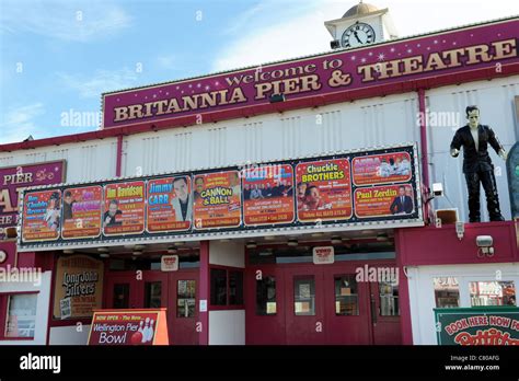 Britannia Pier and Theatre Great Yarmouth Norfolk England Uk Stock Photo, Royalty Free Image ...