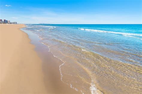 Gandia Beach in Valencia Mediterranean Spain Stock Image - Image of coast, shore: 39476929