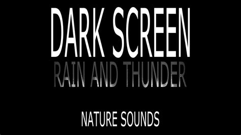 RAIN & THUNDER sounds for sleeping black screen 2 hours| DARK SCREEN nature sounds|sleep ...