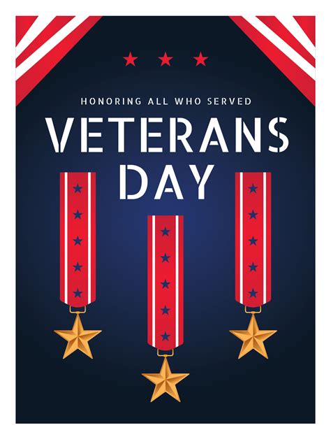 Veterans Day Poster 247836 Vector Art at Vecteezy