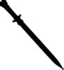 Sword Silhouette Clip Art at Clker.com - vector clip art online ...