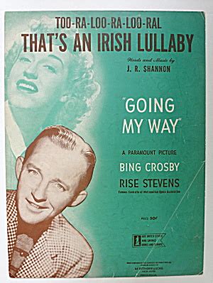 Sheet Music For 1944 That's An Irish Lullaby