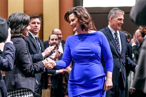 Gretchen Whitmer responds to comments about her blue dress