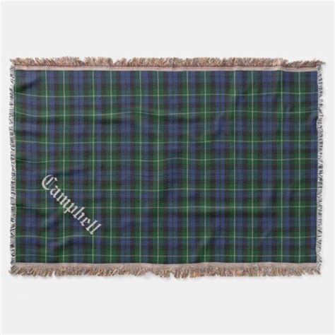 Clan Campbell Tartan Plaid Custom Throw Blanket | Zazzle.com