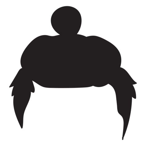 Man Bun Hair Silhouette PNG & SVG Design For T-Shirts