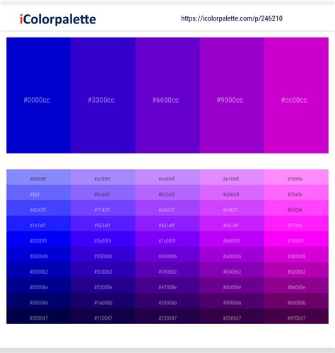 Purple And Blue Color Palette