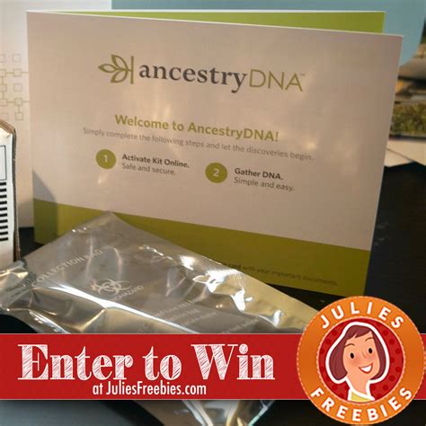 Win an Ancestry DNA Kit - Julie's Freebies