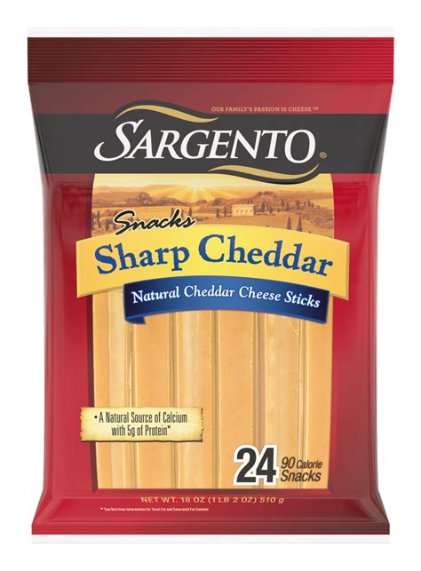 Sargento Sharp Cheddar Cheese Sticks , 24 ct — Goisco.com