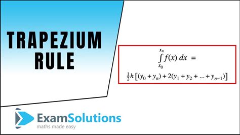 How to use the Trapezium Rule : ExamSolutions Maths Revision Tutorials - YouTube