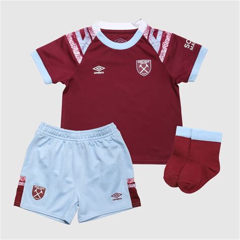 Umbro West Ham United Home Mini Kit 2022 2023 Baby Boys | SportsDirect ...