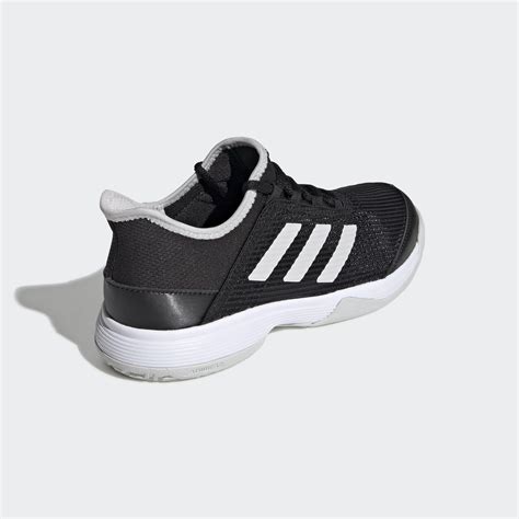 Adidas Kids Adizero Club Tennis Shoes - Black/White - Tennisnuts.com