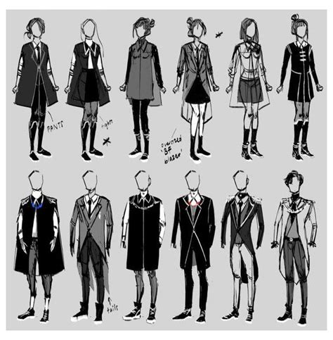 #magic #school #uniform #design | Character design inspiration, Academy uniforms, Drawing clothes