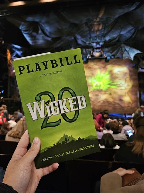 Gorgeous new Wicked Playbill : r/Broadway