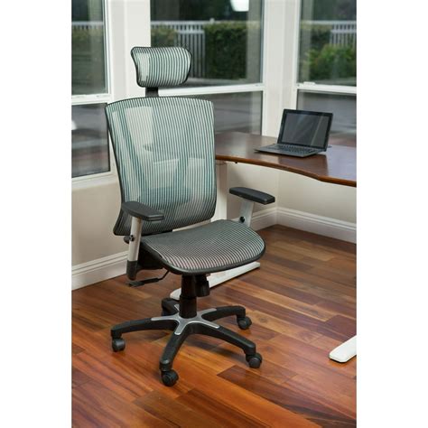 ErgoMax Fully Meshed Ergonomic Height Adjustable Grey Office Chair w ...