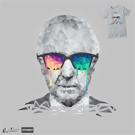 Score Albert Hofmann - Psychedelic Polygon Portrait by badbugs_art on Threadless