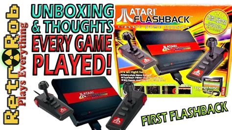 Original Atari 7800 Flashback EVERY GAME PLAYED, Unboxing and Thoughts - YouTube