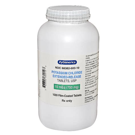 POTASSIUM CHLORIDE ER 10MEQ - RX Products