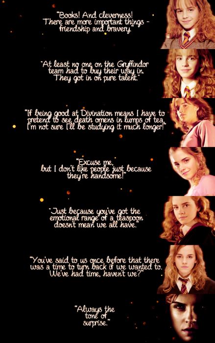 Emma Watson aka Hermione Granger quotes from the books and films | Harry potter quotes, Harry ...