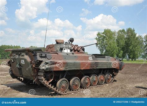 BMP-2 Infantry Fighting Vehicle at a Military Training Ground in ...