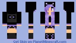 Enderman girl Minecraft Skin