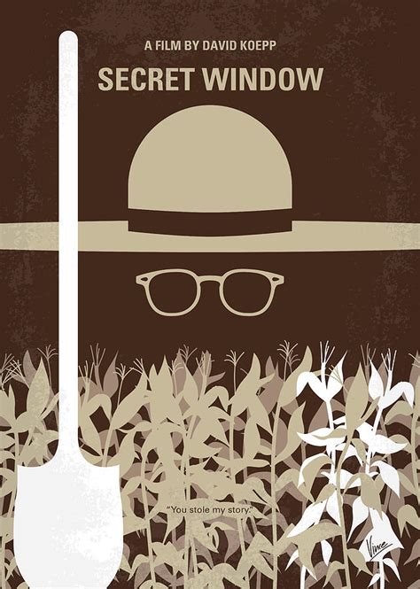 No830 My Secret Window minimal movie poster Digital Art by Chungkong Art - Fine Art America