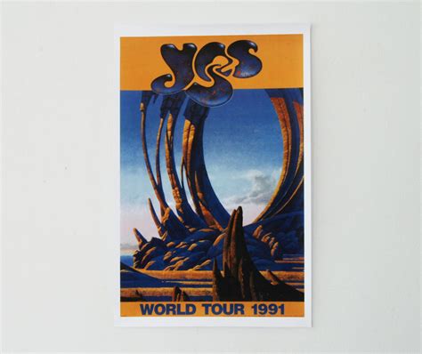 Yes Union World Tour Poster Rare Vintage Classic / 1991 - Etsy