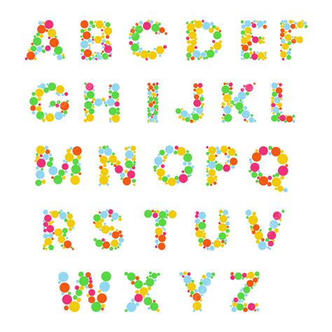 Floral Alphabet Font Vector Hd PNG Images, Colorful Text Effect Free Font Letter Floral Alphabet ...