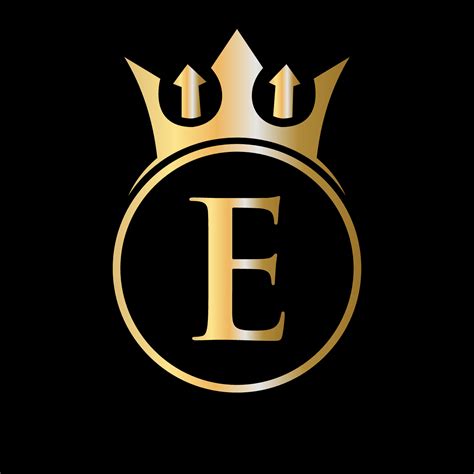 Luxury Letter E Crown Logo. Crown Logo for Beauty, Fashion, Star ...