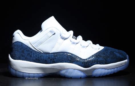 Air Jordan 11 Low Navy Blue Snakeskin CD6846-102 Release Date - SBD