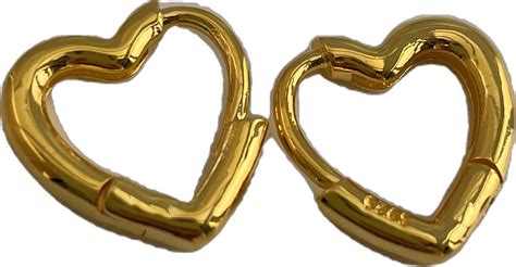 Gold Sterling Silver Heart Hoop Earring Endless Hoops Huggies - Etsy in 2023 | Earrings dangle ...