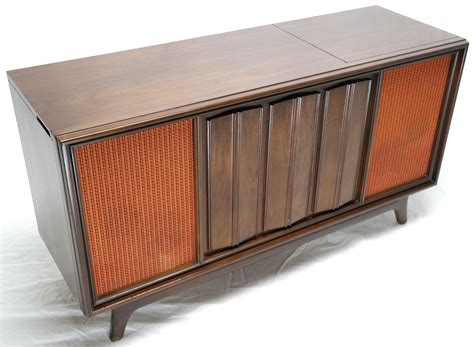 Mid Century Modern Sylvania Stereo Console Record Player