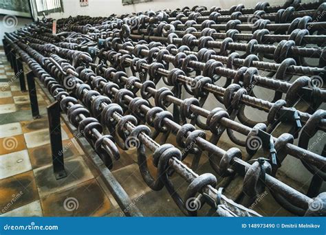 Metal Shackles of the Khmer Rouge Torture Weapon. Cell - Tuol Sleng ...