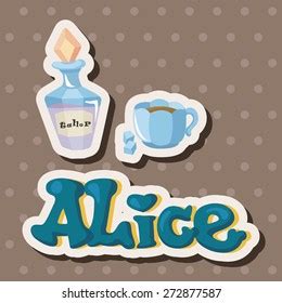 Alice Wonderland Theme Elements Stock Vector (Royalty Free) 272877587 ...