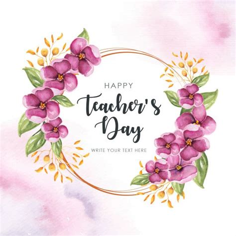 Rama Szczęśliwych Nauczycieli | Premium Wektor | Happy teachers day ...