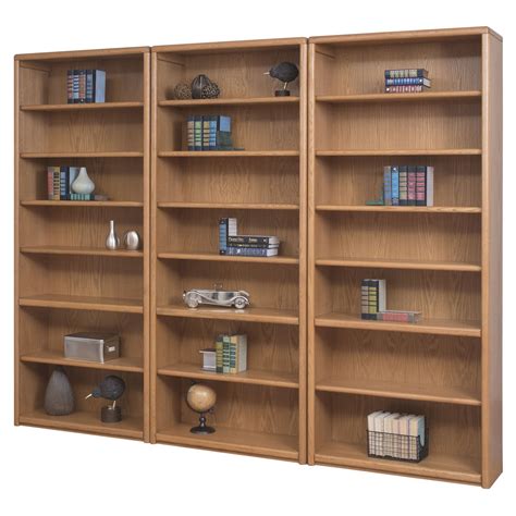 Martin Home Furnishings Contemporary Wall Bookcase - Oak - Walmart.com