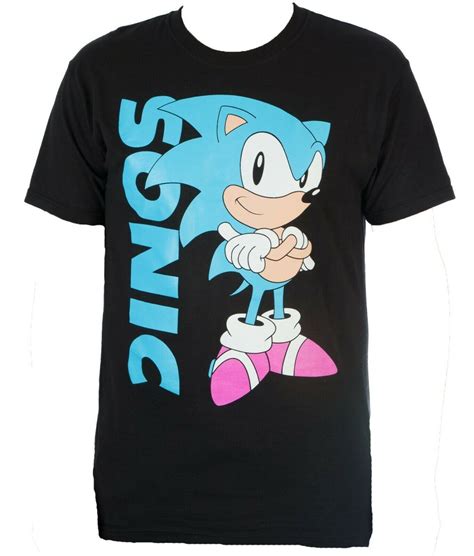 Sonic The Hedgehog Shirt SEGA Video Game Graphic T-Shirt Men's Size Medium-XXL - T-Shirts