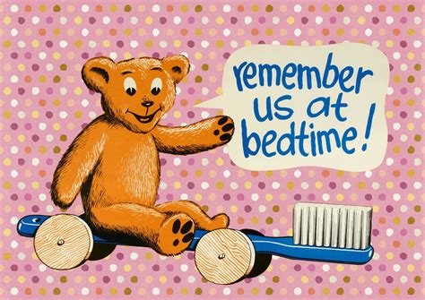 Bedtime Girls Toothbrush Teddy Sign Free Stock Photo - Public Domain Pictures
