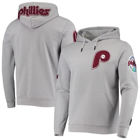 Pro Standard Philadelphia Phillies Gray Team Logo Pullover Hoodie | Pullover hoodie ...