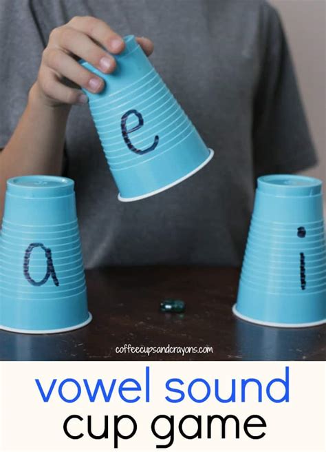 Vowel Sounds Practice Game - Coffee Cups and Crayons