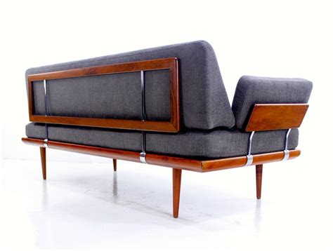 Classic Danish Modern Teak "Minerva" Sofa / Daybed Designed by Peter ...