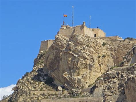 Overview of the Castle in Alicante Spain