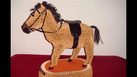 Origami Bild: 3d Origami Horse Tutorial