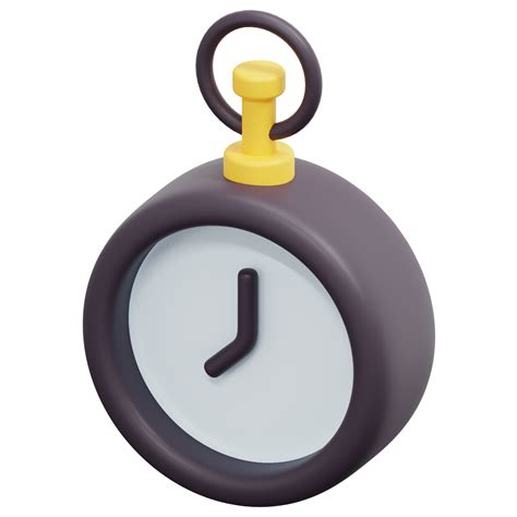 pocket watch 3d render icon illustration 11652359 PNG