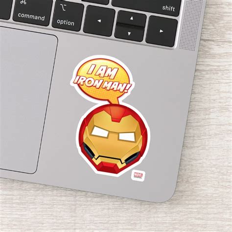 "I Am Iron Man" Emoji Sticker | Zazzle.com