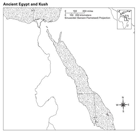 Egypt/Kush Map- Cities and other Geographical Features Diagram | Quizlet